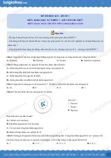 Đề thi học kì 1 KHTN 7 Kết nối tri thức - Đề số 1